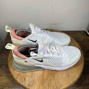 Nike Air Max 270 Shoes Mens Size 9 White Pastel DQ7642-100 Running Sneakers